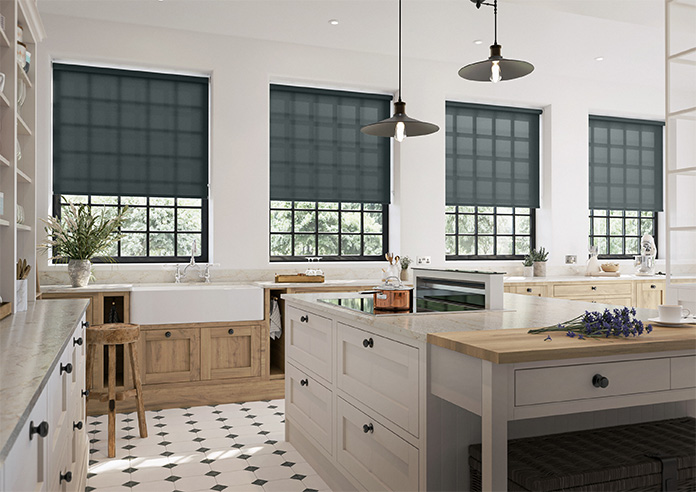 Vernazza (FR), Jet Black - Roller Blind - Image 7
